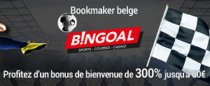 Bonus bingoal 300% paris sportifs 