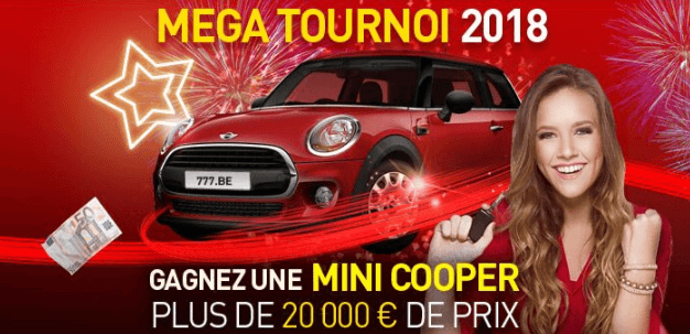 Méga Tournoi 2018 : Gagnez une MINI Cooper avec Casino777