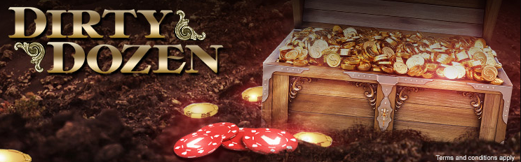 Tounoi de poker Dirty Dozen avec jackpots
