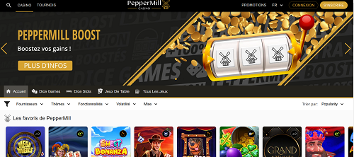 Peppermill casino lobby